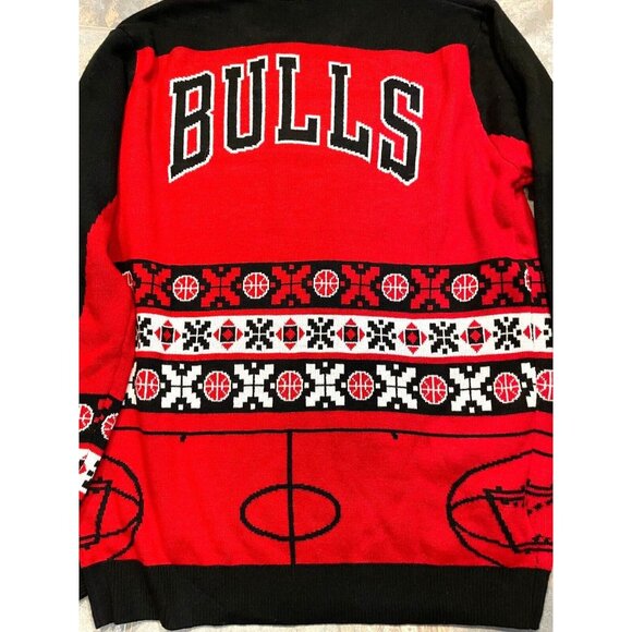 Christmas sweater 1966 Chicago Bulls Slam dunk Light 'em up vintage lights - Picture 3 of 9